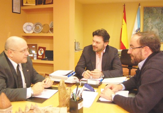 Rodríguez Miranda e Veiga Copo sosteñen unha nova reunión de traballo co cónsul xeral de Cuba, José Antonio Solana